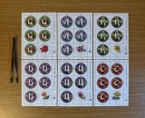 Alfabetul florilor II, minicoală de 5 timbre și 1 vinietă 2016 LP 2096c