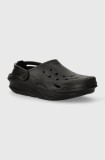 Crocs papuci Off Grid Clog femei, culoarea negru, 209501