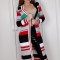 A737-183 Cardigan lung cu model multicolor