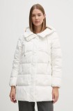 Geox geaca de puf femei, culoarea alb, de iarna, W4626B-T3152-F1680