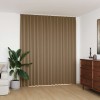 Draperie Opaca Gri Taupe 290x245cm vidaXL cu Cârlige Metalice Poliester Lavabila