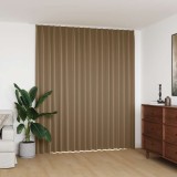 Draperie opacă, gri taupe, 290 x 245 cm, cu c&acirc;rlige