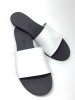 Papuci de dama din piele White Elisa, 35 - 41, Alb, Ingiro