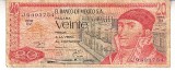 M1 - Bancnota foarte veche - Mexic - 20 pesos - 1977