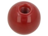 Buton sferic ELESA GANTER &Oslash;10mm Filet M3 Duroplast DIN 319-KU-10-M3-C-RT
