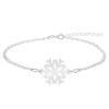 Snowflake - Bratara personalizata argint 925 15+4cm cu pandantiv Fulg