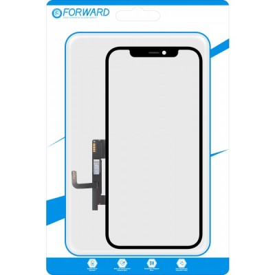 Touchscreen Forward Guard OCA pentru Apple iPhone 12 / 12 Pro, Negru foto