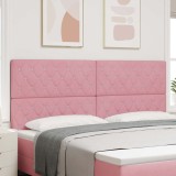 Cumpara ieftin Tăblie LED cu lumini cu bandă LED Argyle Roz 100 cm Catifea