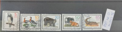 TS21 - Timbre serie DDR 1985 Mi 2952-56 animale fauna foto