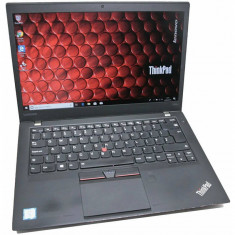Laptop Lenovo Refurbished ThinkPad T460s 14inch FHD Intel Core i7-6600U 2GB DDR4 256GB SSD Webcam Windows 10 Pro Black foto
