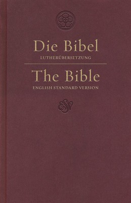 ESV German/English Parallel Bible (Luther/ESV, Dark Red) foto