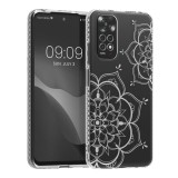 Husa Kwmobile pentru Xiaomi Redmi Note 11/Redmi Note 11s, Silicon, Transparent/Argintiu, 57822.03, Carcasa