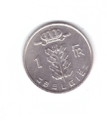 Moneda Belgia 1 franc 1978, stare buna, curata foto