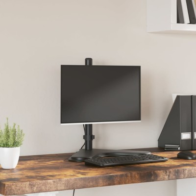 vidaXL Suport de perete pentru monitor VESA 75/100 mm, negru, oțel foto