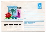 URSS 1979 Flora, Trandafir, intreg postal