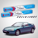 Cumpara ieftin Ștergătoare Honda CRX Gen III Del Sol EG/EH 1992-1998 | Set Față Flat Premium &ndash; TeamCar&reg;
