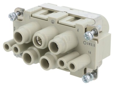 Conector Mamă Han-Com, 63A, 8 pini foto