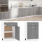 vidaXL Dulap inferior cu sertar gri sonoma 50x46x81,5cm lemn prelucrat