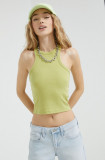 Abercrombie &amp; Fitch top femei, culoarea verde