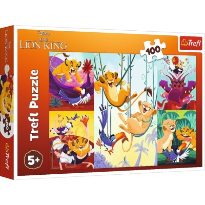 PUZZLE TREFL 100 DISNEY CURAJOSUL REGE LION foto
