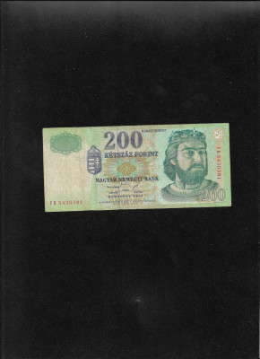 Ungaria 200 forint 1998 seria5430381 foto