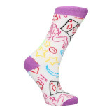 Șosete cu temă sexuală SEXY SOCKS Strip Poker, pentru bărbați, perfecte ca un cadou sexy și amuzant, mărimea 42-46, multicolor