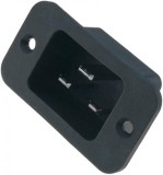 Conector de alimentare montare panou IEC 60320 C20 16A/250VAC, 4798.9000, Oem
