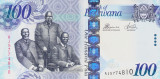 Bancnota Botswana 100 Pula 2016 - P33d UNC
