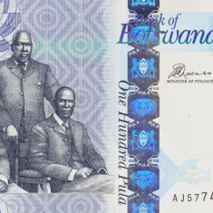 Bancnota Botswana 100 Pula 2016 - P33d UNC