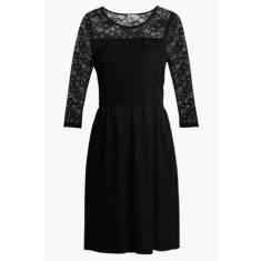 Rochie din dantela cu sclipici negru