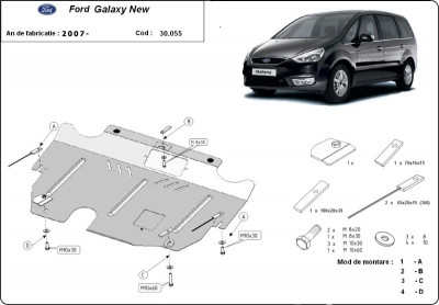 Scut motor metalic Ford Galaxy 2006-2015 foto