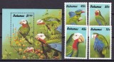 Bahamas 1990 fauna pasari MI 728-731 + bl. 62 MNH