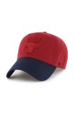 47 brand șapcă de baseball din bumbac NBA Chicago Bulls &#039;47 x Tommy Hilfiger culoarea rosu, cu imprimeu, KCO-THCCU173GWL-TJ
