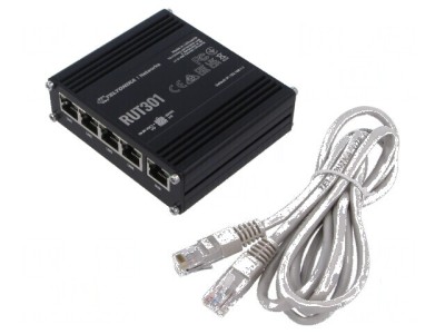 Ruter cu 5 porturi Ethernet, alimentator inclus foto