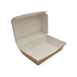 Cutie meniu burger natur carton reciclabil 100 buc/set