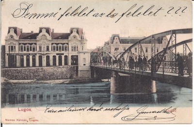 Carte postala circulata in anul 1906 Lugoj foto
