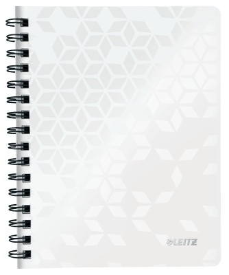 Caiet de birou Leitz WOW, PP, FSC, reciclabil, A5, 80 coli, cu spira, foto