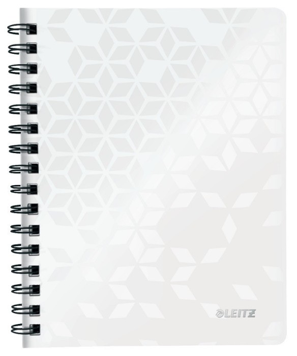 Caiet de birou Leitz WOW, PP, FSC, reciclabil, A5, 80 coli, cu spira,