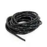 Cable organizer - Spiral Wrapping Band, 10m, black, 12mm
