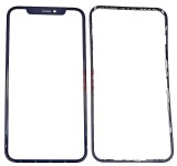 Geam cu Rama OCA iPhone XR Black - Inlocuire Ecran Premium