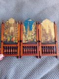 Perete despartitor lemn si alama in miniatura -Egipt