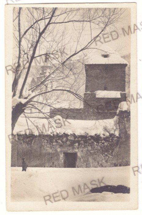 5065 BRASOV, winter, Romania - old postcard, real PHOTO - unused