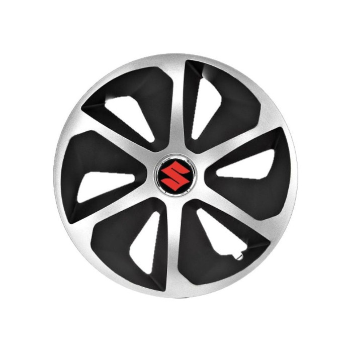 Set 4 capace roti Roco Gri-Negru R14 Compatibil Cu Suzuki
