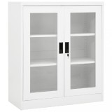 Cumpara ieftin Dulap de birou, alb, 90x40x105 cm, oțel