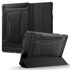 Husa pentru samsung galaxy tab s9 fe spigen rugged armor pro, black foto