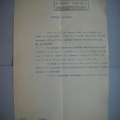 HOPCT DOCUMENT VECHI 343 MINISTERUL INDUSTRIEI COMERT EXTERIOR /BUCURESTI 1936