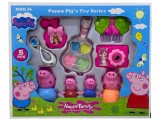 Familia Peppa Pig cu accesorii si mini trusa machiaj