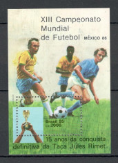 Brazilia.1985 C.M. de fotbal MEXIC-Bl. DD.370 foto