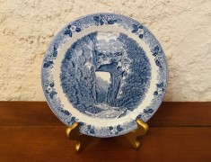 FARFURIE DIN PORTELAN ENGLEZESC- JONROTH- OLD ENGLISH STAFFORDSHIRE WARE- NATURAL BRIDGE OF VIRGINIA D18CM