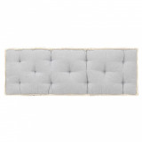 VidaXL Pernă pentru canapea din paleți, gri, 120 x 40 x 7 cm